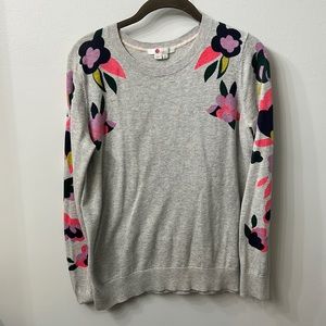Floral Sleeved Boden Crew Neck Sweater